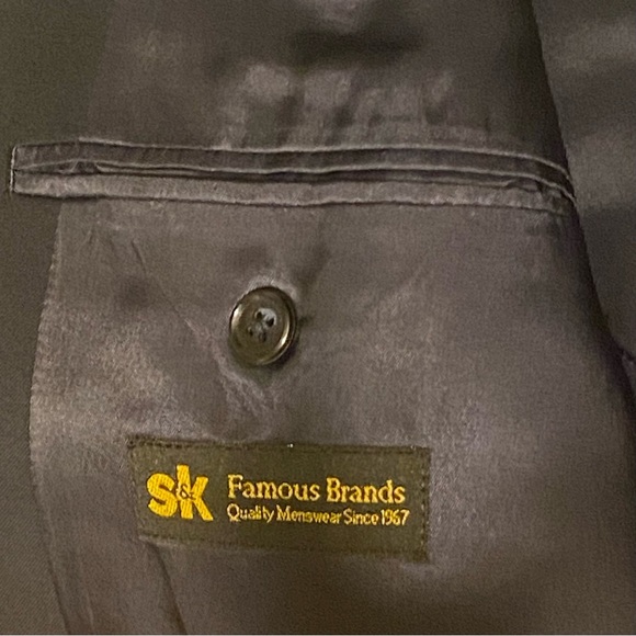 SALE!!! Y2K Sophisticated LRL Suit Coat Old Money WoolMark Lined Plus M48 Blue - Picture 5 of 12